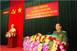 Giao nhiệm vụ cho đội tuyển tham gia hội thi cứu hộ, cứu nạn toàn quân năm 2023